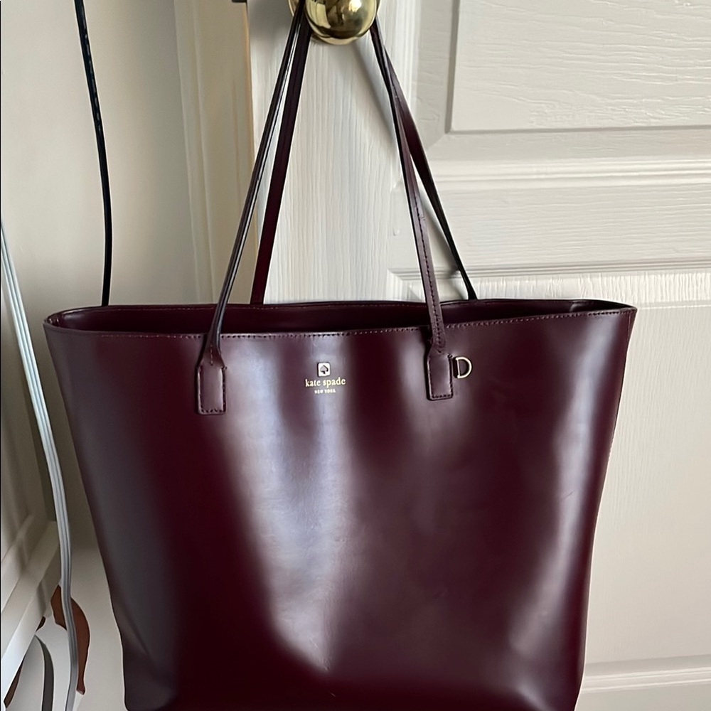 Kate Spade Burgundy Tote Bag